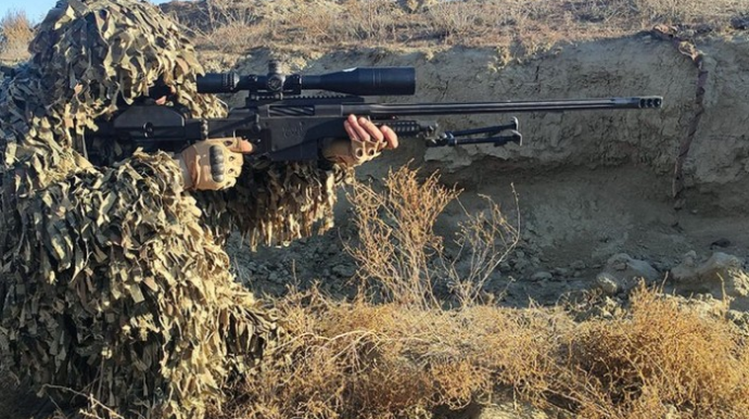 Ordumuzun snayperləri tapşırıqları belə yerinə yetirir - VİDEO 