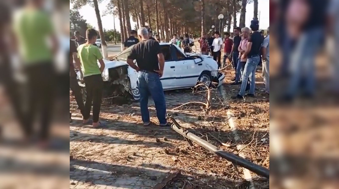 Azərbaycanda möcüzəvi qəza: Hamısı sağ çıxdı   - VİDEO