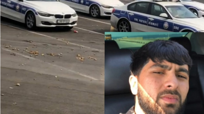 Yol polisinin videsonu çəkib "avtoş"luq edən sürücü həbs edildi - VİDEO