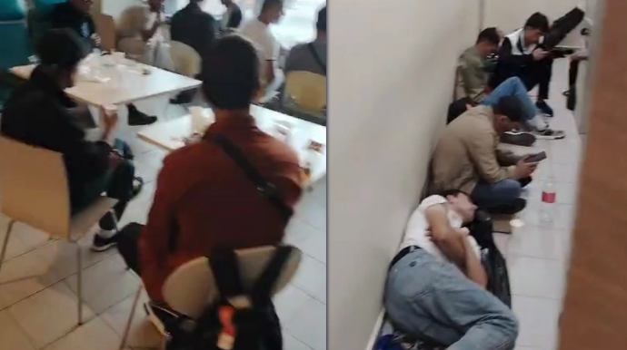 Moskvaya gedən bir qrup azərbaycanlı "Domodedovo"dan geri qaytarılır - VİDEO