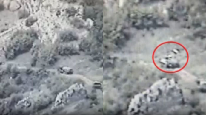 Ermənilər Qarabağda Rusiya sülhməramlılarının müşayiəti ilə qanunsuz hərbi daşımaları davam etdirirlər  - VİDEO