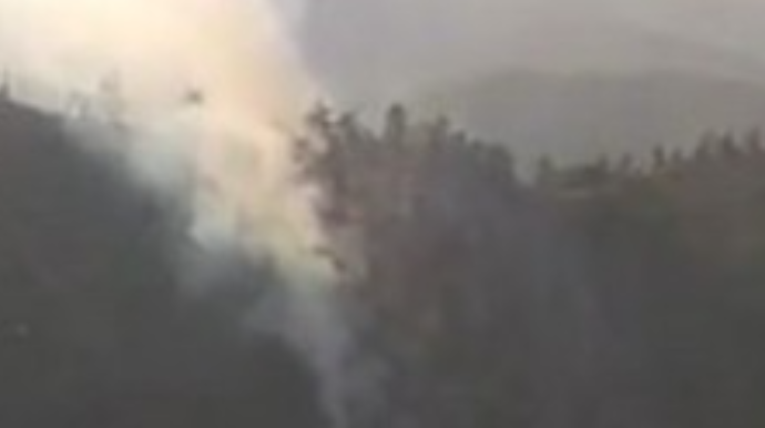 Şəkidəki yanğın söndürüldü 