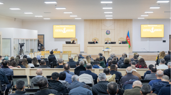 Vardanyanın məhkəməsi sənədlərin elan olunması ilə davam etdirilib - FOTOLAR 