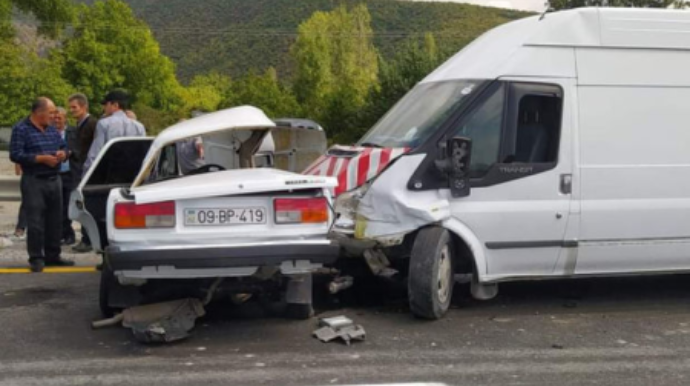 İsmayıllıda iki avtomobil toqquşdu, xəsarət alanlar var 