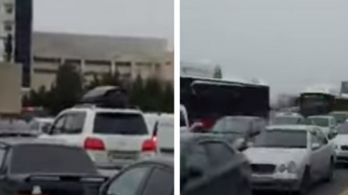 Əməkdar artist tıxacdan gileyləndi: "Uşağı dərsə aparmaq olmur"   - VİDEO