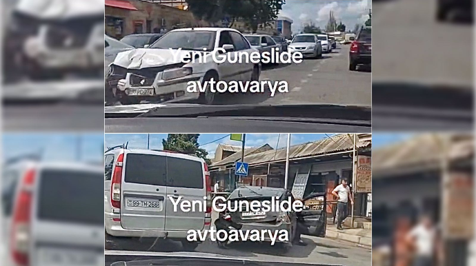 “Khazar”ın qarşısına çıxan “Prius” qəzaya səbəb oldu  - VİDEO