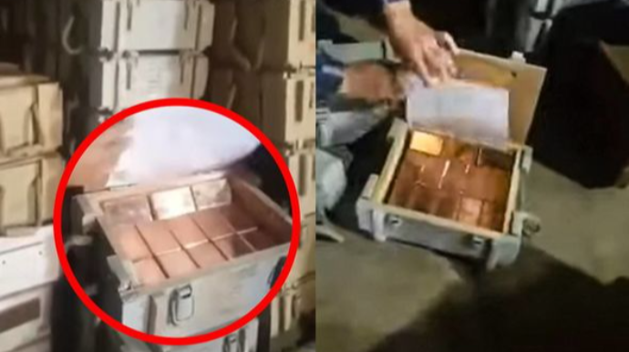 İranda silah-sursat yeşiklərindən 10 ton qızıl çıxarıldı  - VİDEO