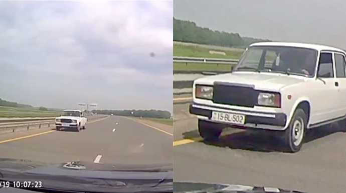 Əks yola çıxan “VAZ” sürücüsü qarşıdan gələnləri təhlükəyə atdı    - VİDEO