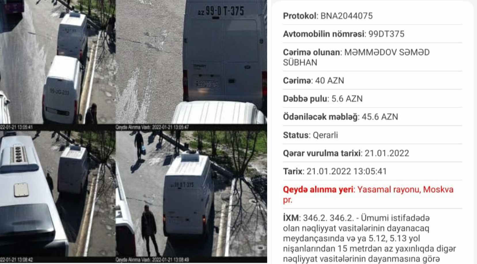 Nasazlıq səbəbindən dayanan daha bir sürücünü BNA cərimələdi - FOTO