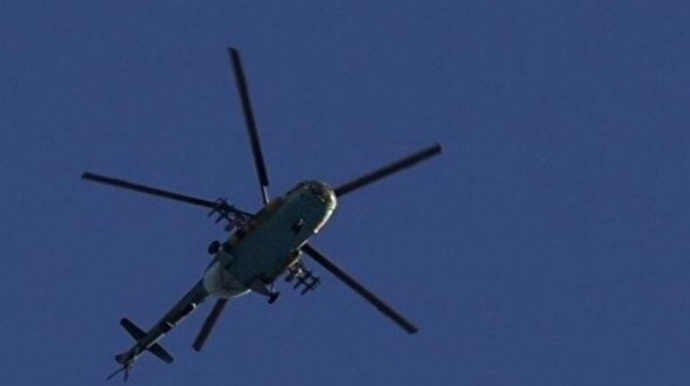 Suriyada hərbi helikopter qəzaya uğradı 