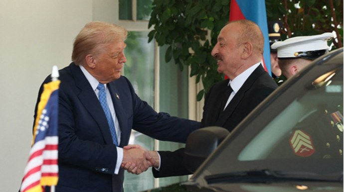 Donald Trampla İlham Əliyevin görüşü başlayıb - FOTO - VİDEO