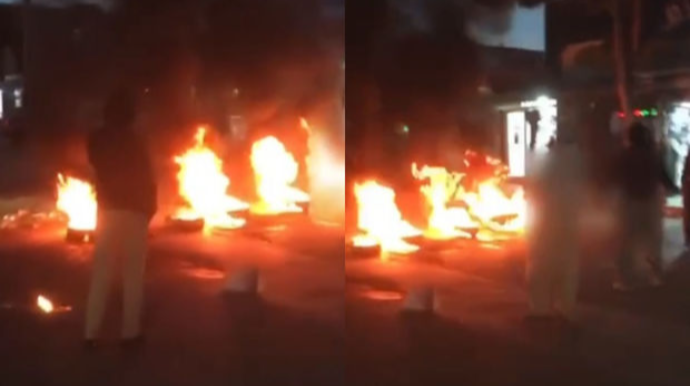 İranda etirazçılar yolda təkərlər yandıraraq hökumət qüvvələrinin qarşısını kəsdilər - VİDEO 