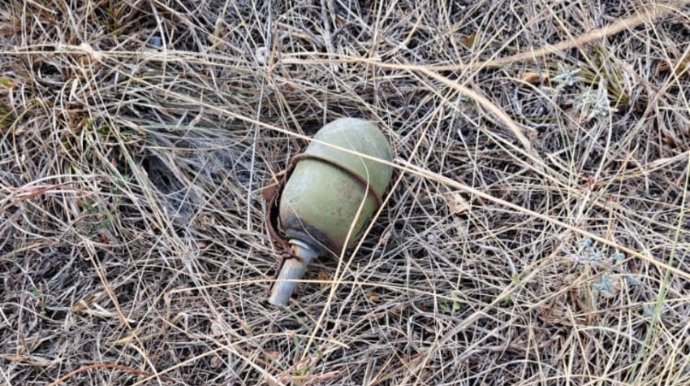 Laçında tank mərmisi və əl qumbaraları aşkarlanıb  - FOTO