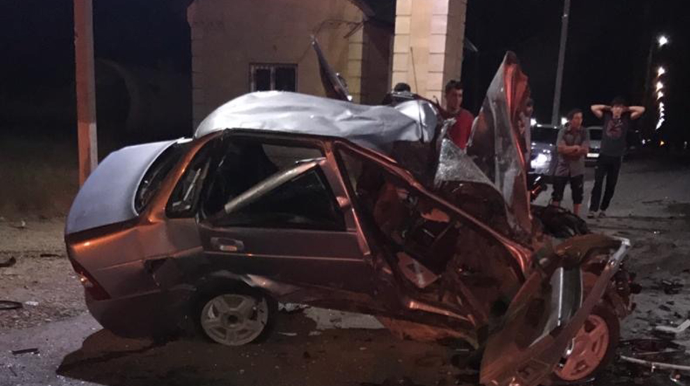 Dörd avtomobilin iştirakı ilə ağır yol qəzası;  5 ölü, 5 yaralı - ANBAAN VİDEO 