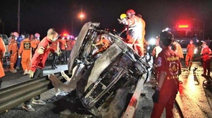 Taylandda dəhşətli hadisə:  yol qəzası partlayışa ÇEVRİLİB