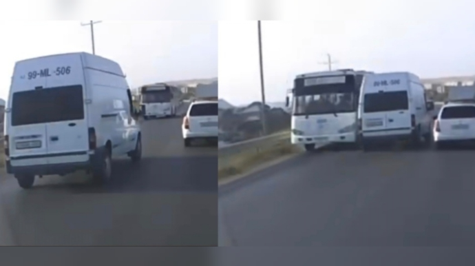 Sürücü yolda qorxulu anlar yaşatdı: Göz görə-görə ölümə sürdü  - VİDEO - YENİLƏNİB