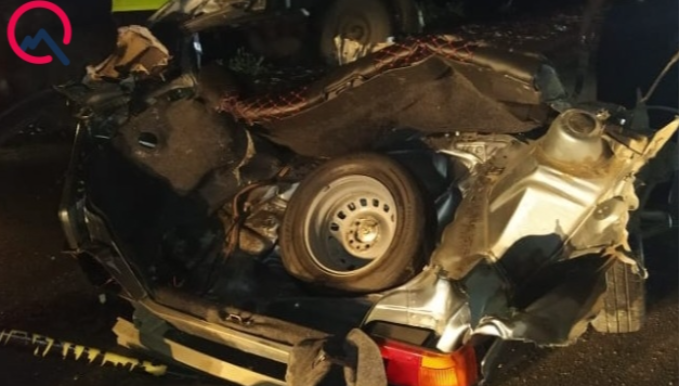 Balakəndə ağır qəza baş verdi - 2 ölü, 2 yaralı   - FOTOLAR