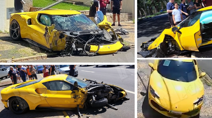 Bir milyon manatlıq maşınla qəzaya düşdü - Sürət həddini aşıbmış - VİDEO