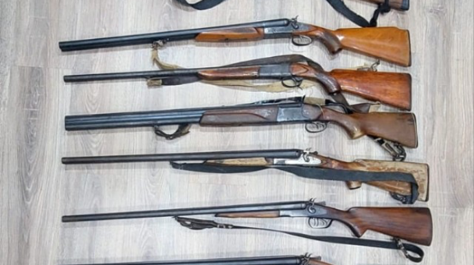 Saatlıda 16 ədəd ov tüfəngi götürüldü 