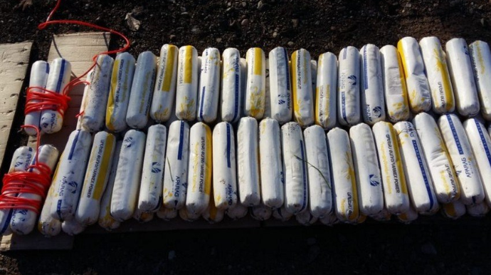 ANAMA 425 kq partlayıcı maddə aşkarlayıb  - VİDEO