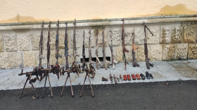 Füzulidə azad edilmiş ərazidə xeyli silah-sursat tapılıb - FOTO   - VİDEO