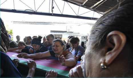 Şəhid jurnalistlə vida mərasimi keçirilir - FOTO