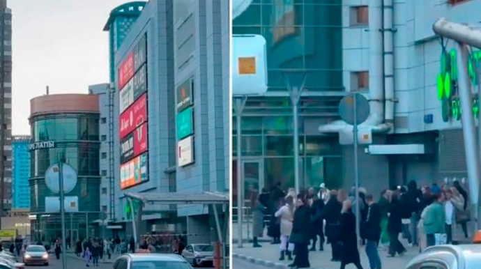 Ticarət mərkəzi bomba təhlükəsi səbəbindən boşaldılıb