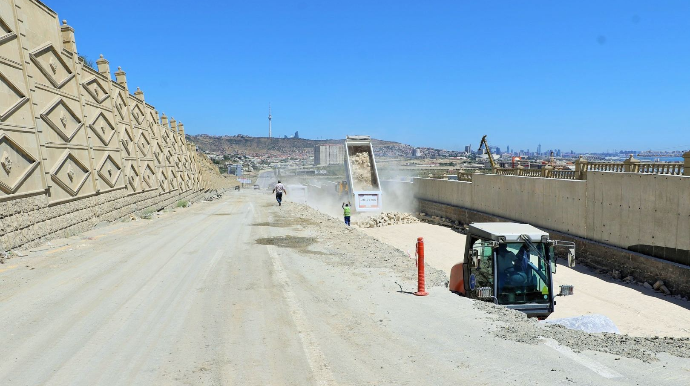 Bibiheybət yolunda tikinti-bərpa işləri gələn həftə başa çatacaq - FOTO