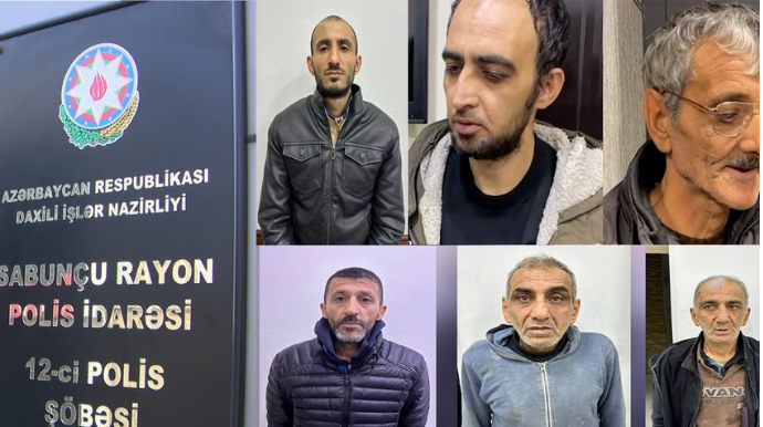 Evlərdən və avtomobillərdən oğurluq edən şəxslər saxlanılıb  - FOTO - VİDEO