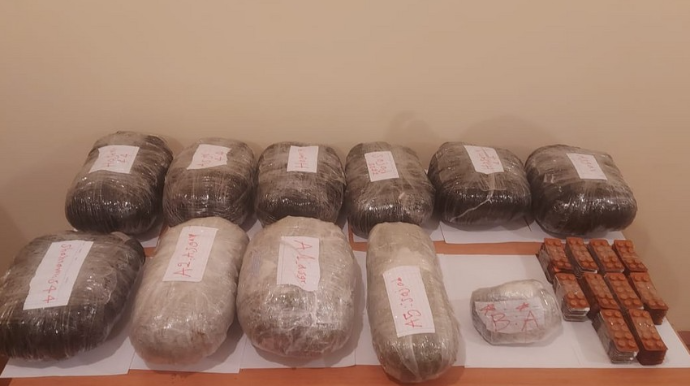İrandan Azərbaycana 11 kq narkotik keçirilməsinin qarşısı alınıb  - FOTO
