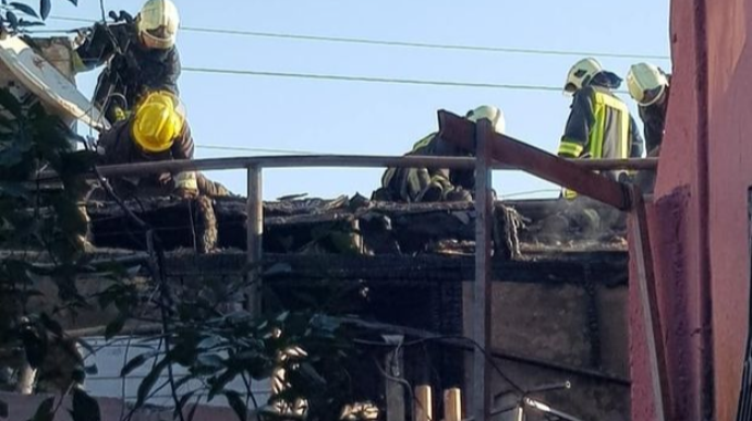 Bakıda iş adamının evində yanğın  - FOTO