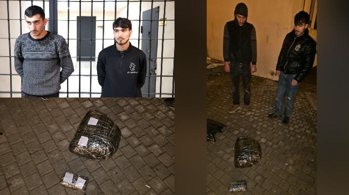 Səbaildə narkokuryerlərdən 3 kq narkotik aşkarlandı - FOTO - VİDEO