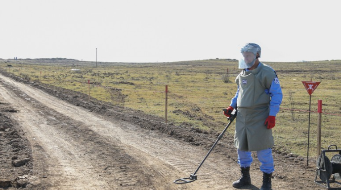 Son bir həftədə azad olunan ərazilərdə aşkarlanan minaların sayı açıqlanıb - FOTO