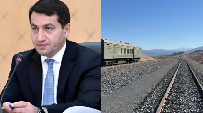 Hikmət Hacıyev Zəngəzur dəhlizindən son görüntüləri paylaşdı - VİDEO