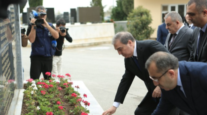 Gəncədə Anım Günü ilə əlaqədar ümumşəhər tədbiri keçirilib - FOTO