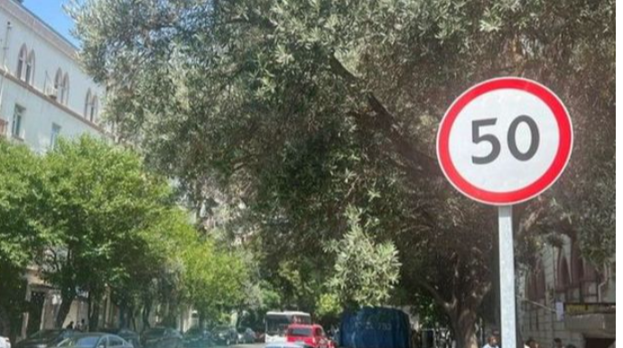 Bakının daha bir mərkəzi küçəsində sürət həddi endirildi