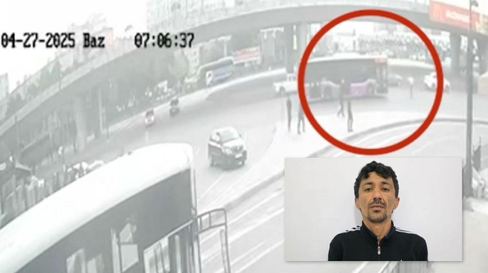 “20 Yanvar”da  özünü qəsdən maşınların altına atan şəxs saxlanıldı - FOTO  - VİDEO