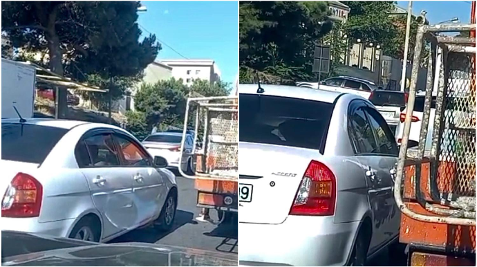 Bu ərazidə tıxaca səbri çatmayan sürücülər əks yola keçib xaos yaradırlar   - VİDEO