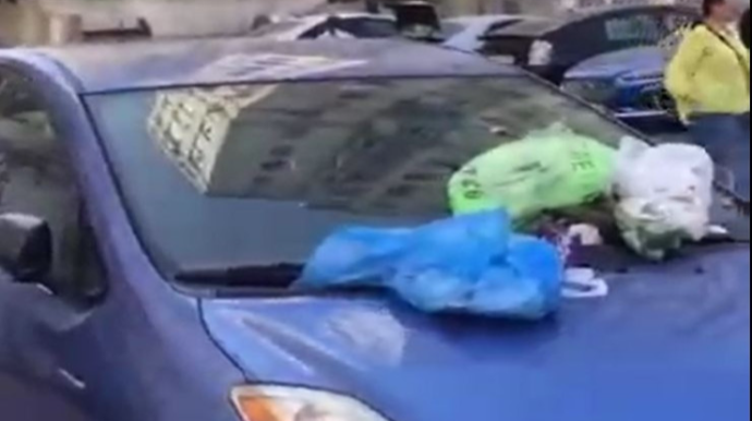 Bakıda düzgün park etməyən sürücü belə cəzalandırıldı - VİDEO 