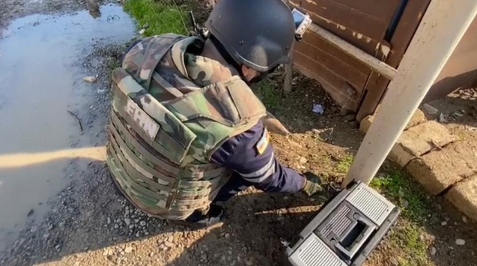 Bakıda top mərmisi tapılıb  - VİDEO