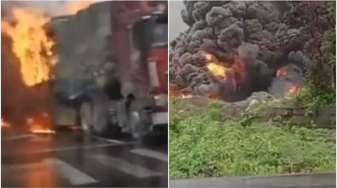 Yüksək sürətlə maşınlara arxadan çırpıldı: 6 ölü, 2 yaralı - FOTOlar 