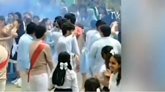 Sumqayıtdakı 30 nömrəli məktəbdə son zəng biabırçılığı - VİDEO