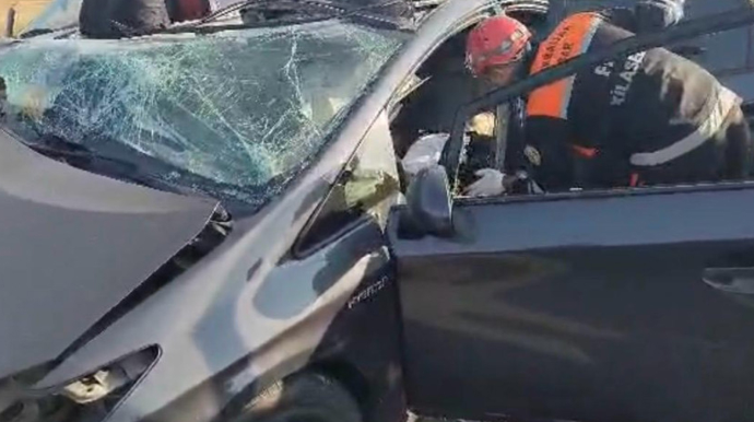 Qaradağda zəncirvari qəza  - FOTO