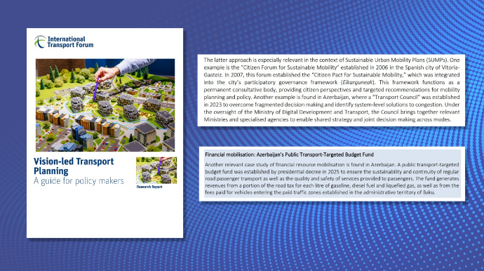 Nəqliyyat sahəsindəki təcrübəmiz beynəlxalq səviyyədə nümunə kimi təqdim olunub  