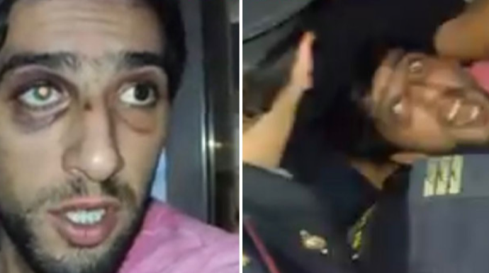 Məhkəmədən çıxan vətəndaşı polis döyüb? - Rəsmi CAVAB - VİDEO