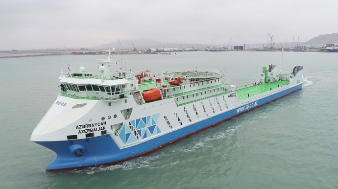 “Azərbaycan” gəmi-bərəsinin tərsanə təmiri yekunlaşıb  - FOTO