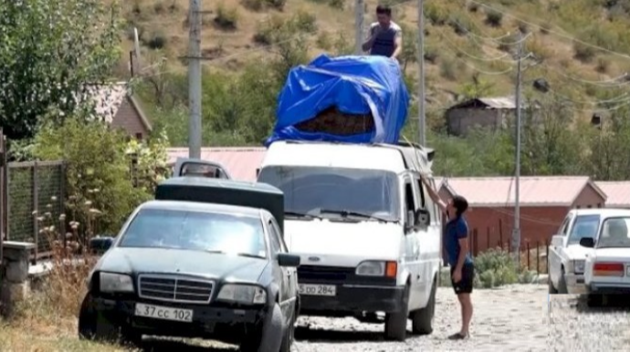 Ermənilər Laçını boşaldır - VİDEO 