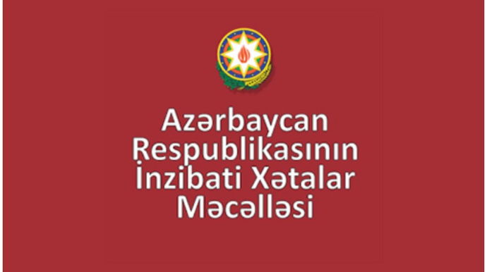 İnzibati Xətalar Məcəlləsinə yeni maddə əlavə edilir