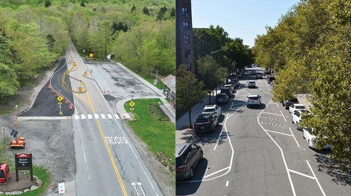 Xətai prospektində zolaqların əyilməsi nəyə lazımdır? - FOTO