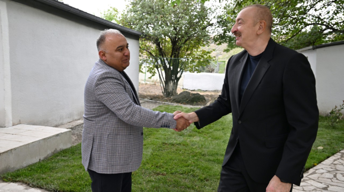 İlham Əliyev Şuşakənd kəndində oldu - FOTO